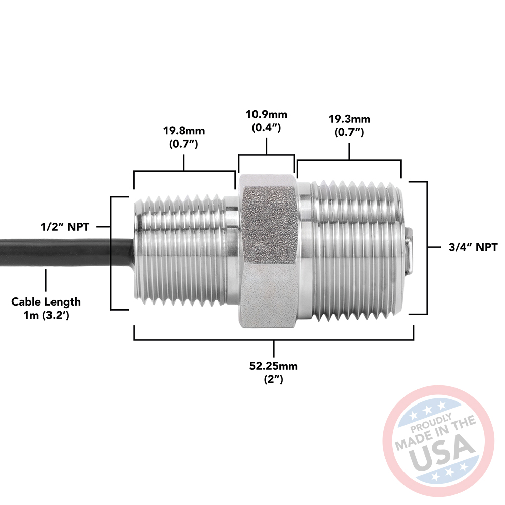 ENV-CO2™ Environmental Grade CO2 Sensor - Stainless Steel Body - Image 6