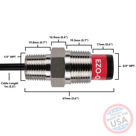 EZO-O2™ Embedded Oxygen Sensor – Stainless Steel Body | Atlas Scientific