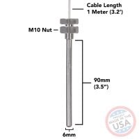 Threaded PT-1000 Temperature Probe - Image 6