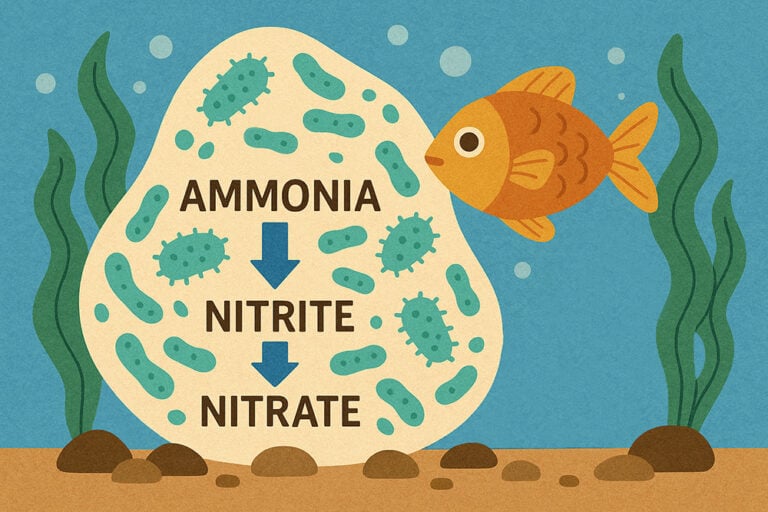 Illustration of Fish Tank Ammonia And Nitrate Levels