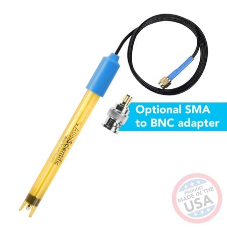 Lab Grade Gold ORP Probe - Include SMA to BNC adapter + $2.00